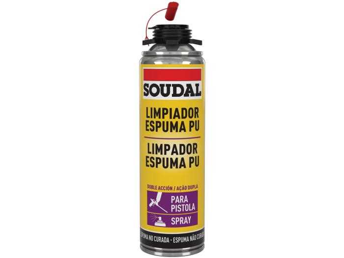 Limpador de Espuma de Poliuretano Soudal 500ml