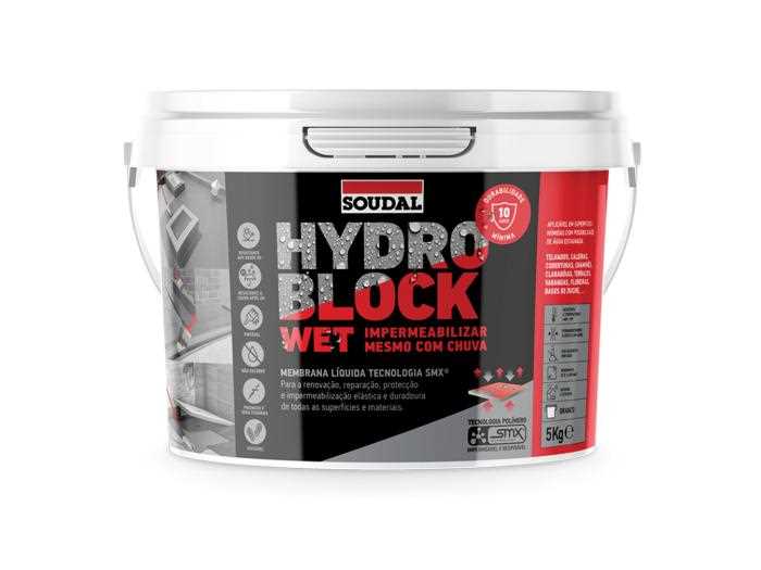 Impermeabilizante Soudal Hydro Block Wet Terracota 1kg