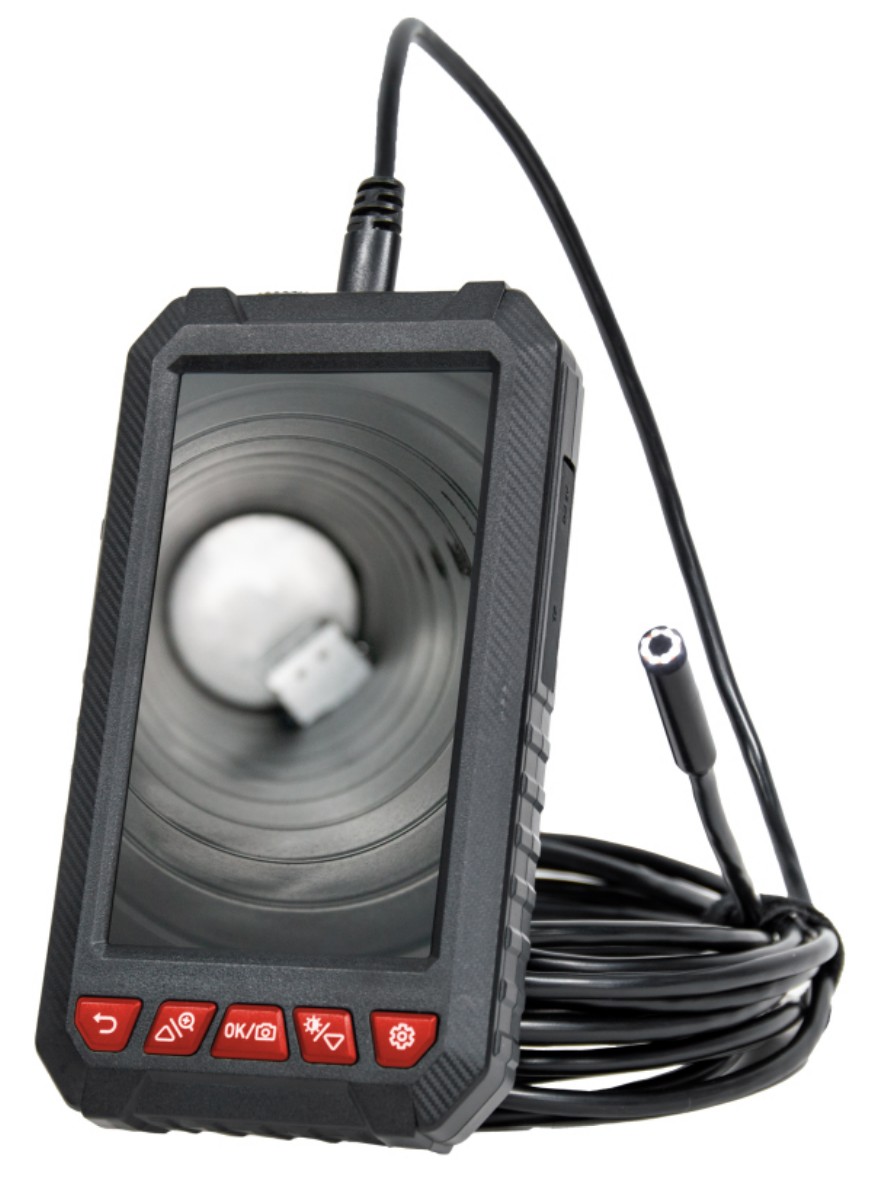 Endoscópio com Câmara para Videoinspeção ACHA 57737D 5m c/ Ecrã 5 Polegadas e Iluminação LED