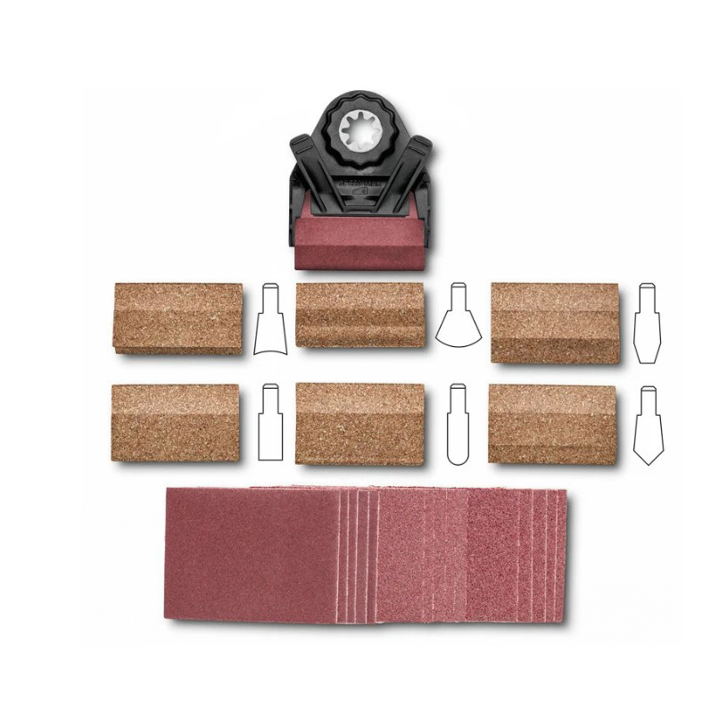 Kit para Lixar Perfis Fein StarlockPlus 22pçs.