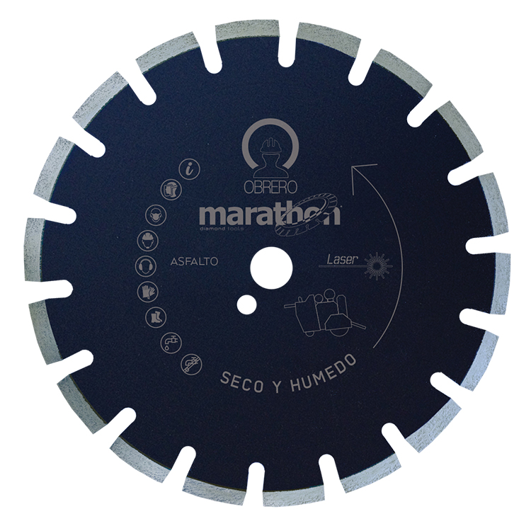 Disco de Corte Diamantado Laser Marathon Diamond OALO - Corte de Asfalto