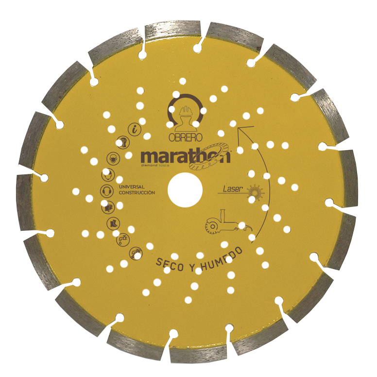 Disco de Corte Diamantado Laser Marathon Diamond OLO - Corte Geral de Obra