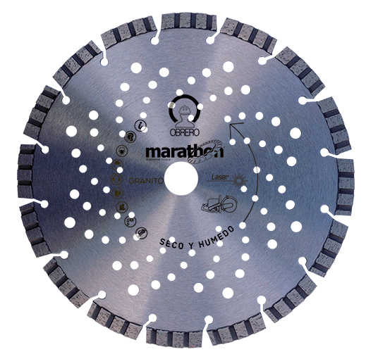Disco de Corte Diamantado Laser Turbo para Abertura de Roços Marathon Diamond OLRT