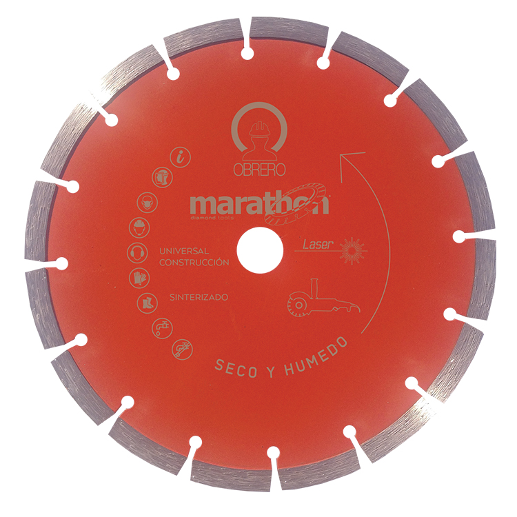 Disco de Corte Diamantado Sinterizado Marathon Diamond OSIS - Corte Geral de Obra