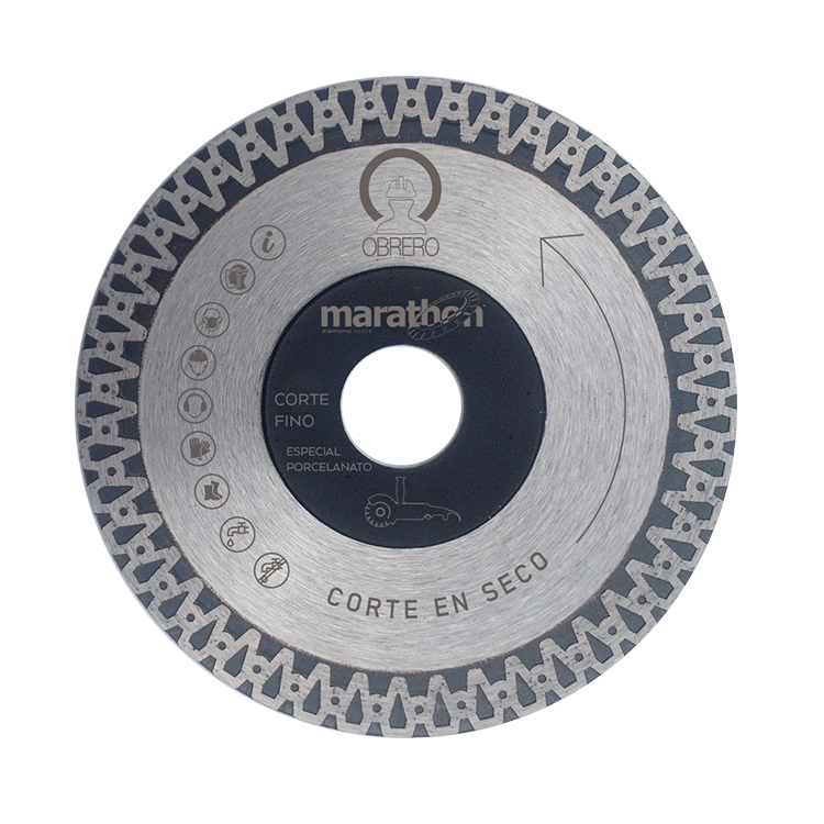 Disco de Corte Diamantado Turbo para Porcelanato Marathon Diamond OTPN