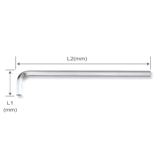 Chave Sextavada Extra Longa Toptul AGAE0619 6mm