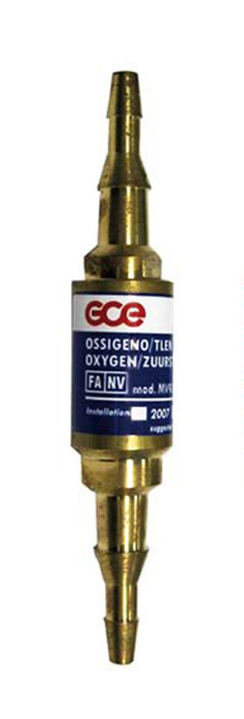 Válvula de Segurança Anti-retorno para Mangueira Oxi. GCE Safe Guard-2 Lite MV93TT 1.5bar 80700