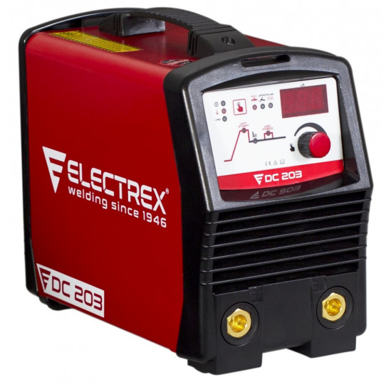 Máquina de Soldar Electrex Iinverter MMA DC 203 Completo